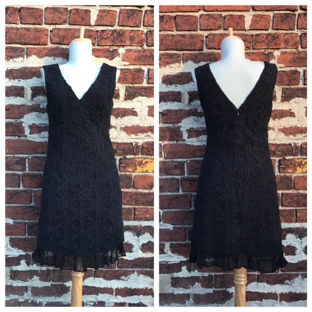 Plenty Tracy Reese 4 Crochet‎ Ruffle Shift Dress